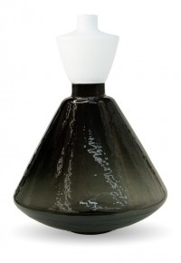 Ваза V.Jupe smoke-white 37х26 см
