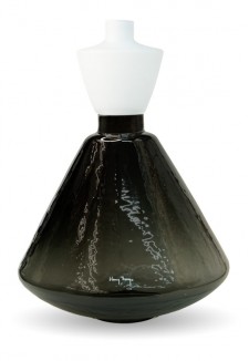 Ваза V.Jupe smoke-white 37х26 см