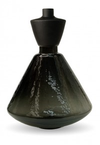 Ваза V.Jupe smoke-black 37х26 см
