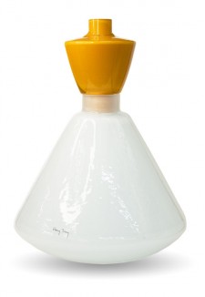 Ваза V.Jupe white-mustard 37х26 см