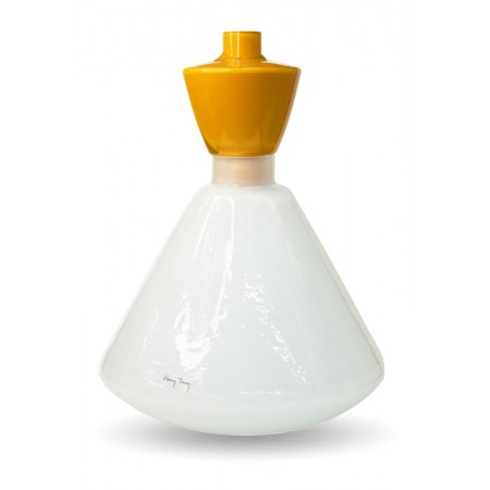 Ваза V.Jupe white-mustard 37х26 см