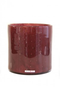 Ваза V.Cylinder claret 18x18 см