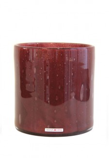 Ваза V.Cylinder claret 18x18 см