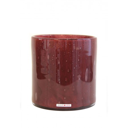 Ваза V.Cylinder claret 18x18 см