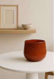 Ваза V.Clovis S brick bubbles 15x16 см