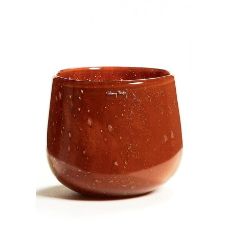 Ваза V.Clovis S brick bubbles 15x16 см