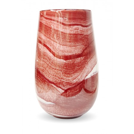 Ваза V.Sambor high L aquarel vinous 38х18 см