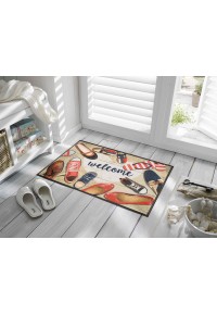 Коврик на резиновой основе Shoes welcome 50х75
