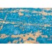 Безворсовый ковер Lightning Turquoise 9218