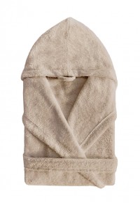 Халат с капюшоном New Plus linen L